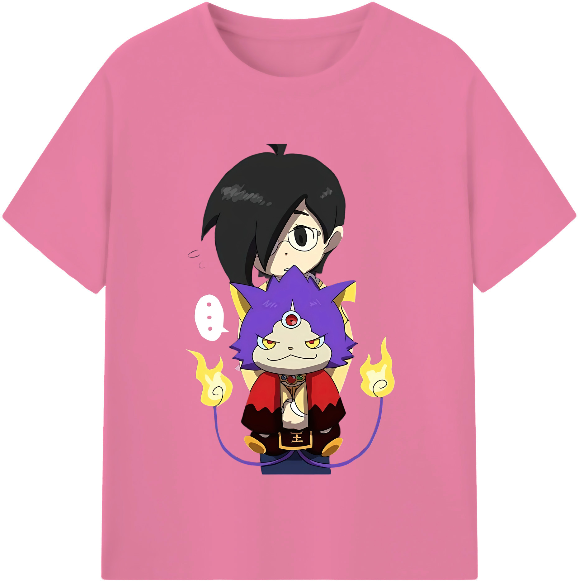（画像用） 妖怪ウォッチ Yo-kai Watch 綿100％半袖Tシャツ（フロントプリント）
